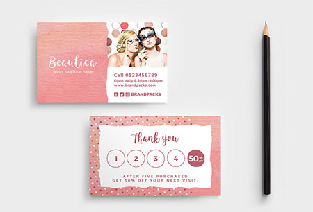 tarjeta de fidelización personalizada