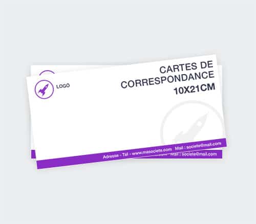 Tarjeta de correspondencia personalizada