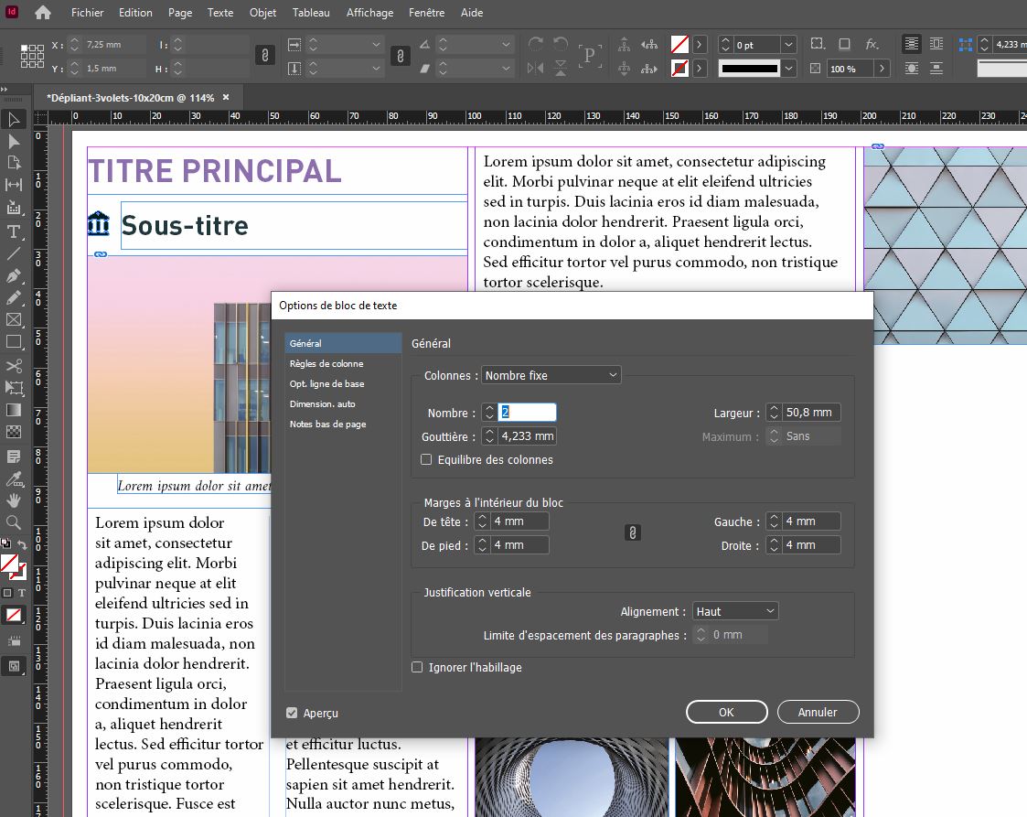 hacer un revista en InDesign etapa 3